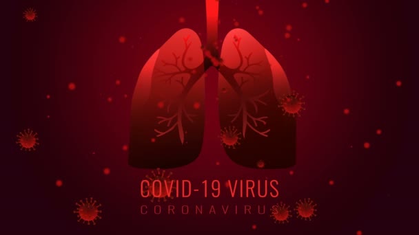 Covid-19. Menschliche Lungen - Filmmaterial, Video