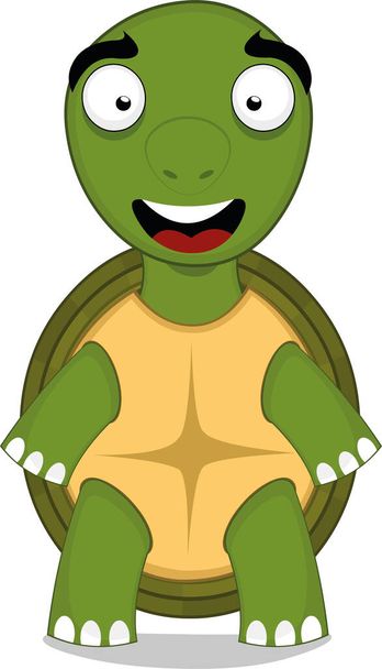 Illustration vectorielle d'un dessin animé mignon de tortue
 - Vecteur, image
