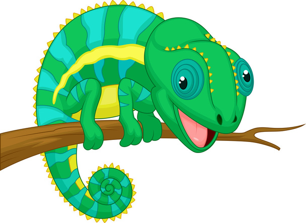 Cute chameleon - Vector, Image