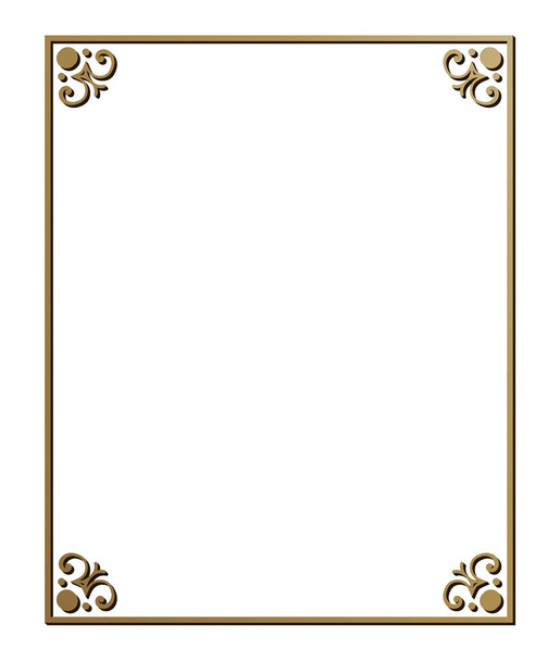 Vector illustration of art deco borders and frames. Creative pattern in the style of the 1920s for your design. - Vector, Image