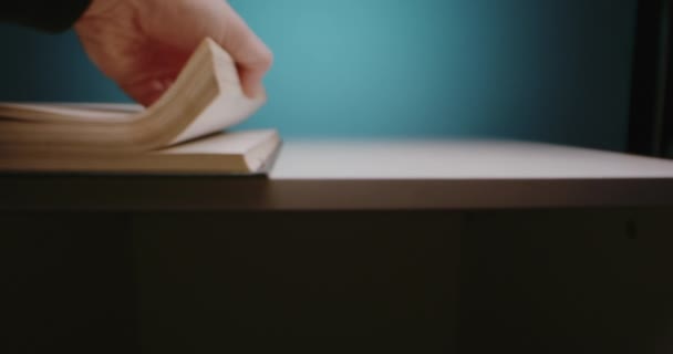 Flipping through book pages - Footage, Video