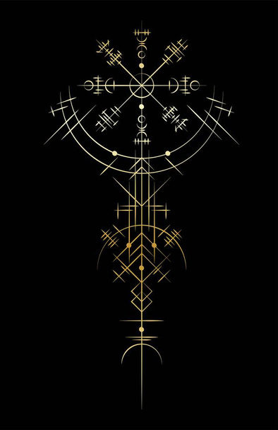Magic ancient viking art deco - Vector, Image