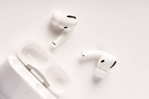 The new airpods pro features active noise cancelling and  customizable fit - Photo, Image