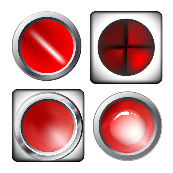 Glossy buttons - Vektor, kép