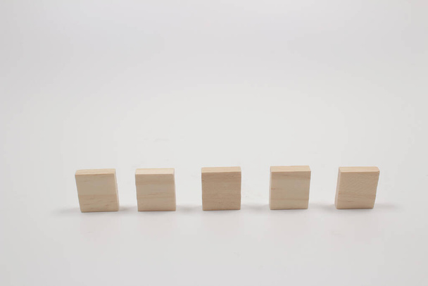die Preise Word empty in Wooden Cube - Foto, Bild
