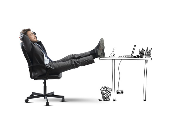 Businessman relaxing - Фото, изображение