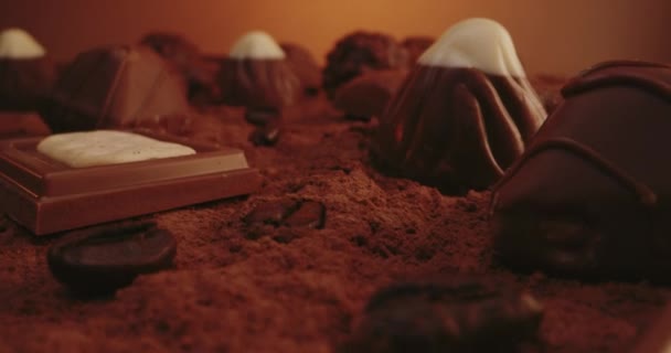 Ζαχαροπλαστική σε σκόνη κακάο - Πλάνα, βίντεο