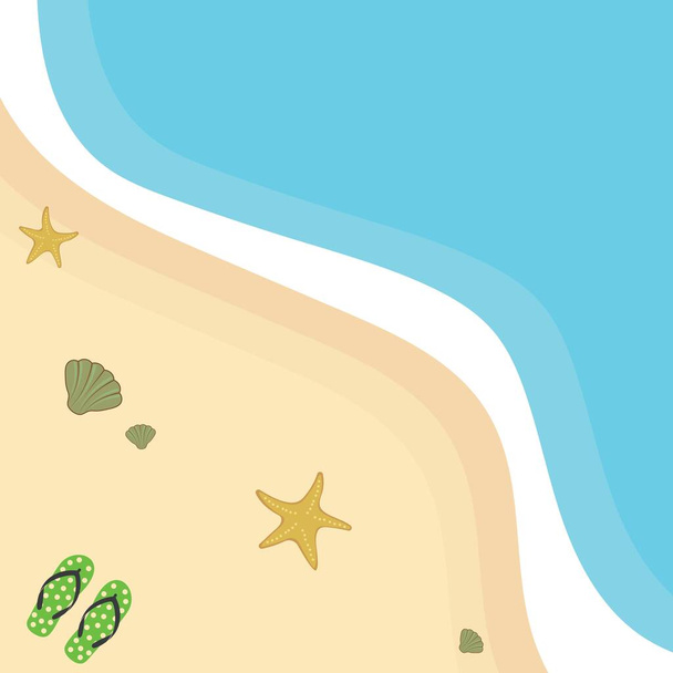verão praia vetor ilustração design modelo
 - Vetor, Imagem