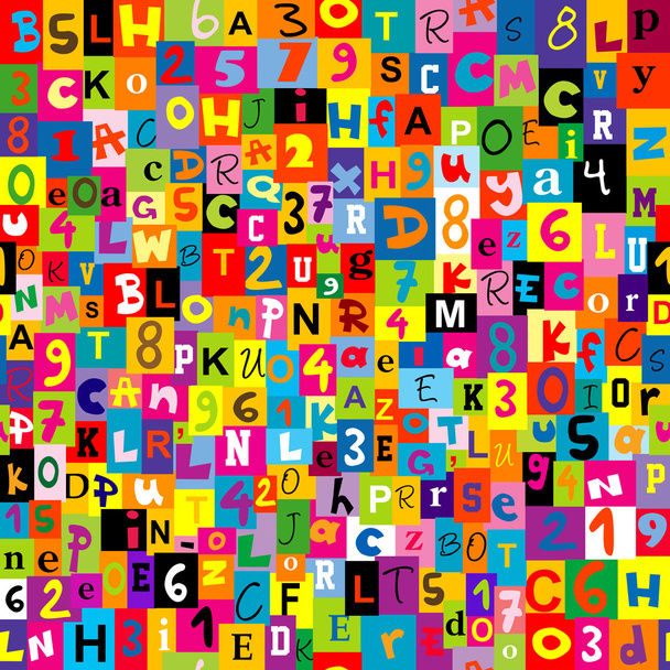 Seamless background with the letters of the alphabet - Photo, Image