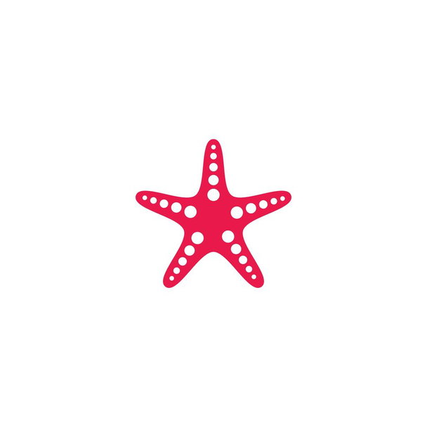 Estrella de mar logo vector plano diseño
 - Vector, imagen