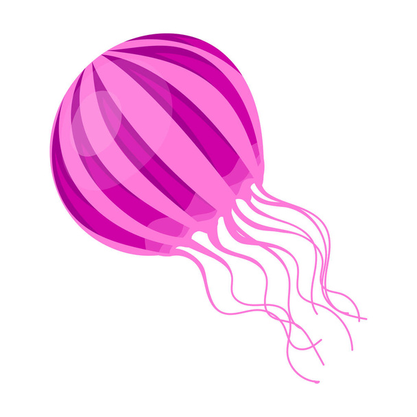 Jellyfish vector icon.Cartoon vector icon isolated on white background jellyfish. - Vektor, obrázek