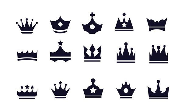 Crown icons vector design  - Vektor, obrázek