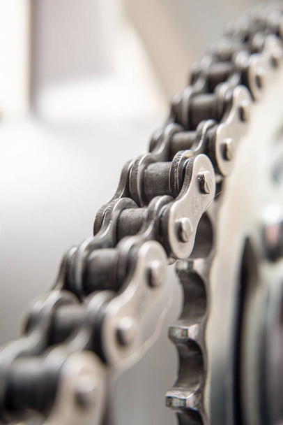 Transmission chain of a motorbike - Photo, Image