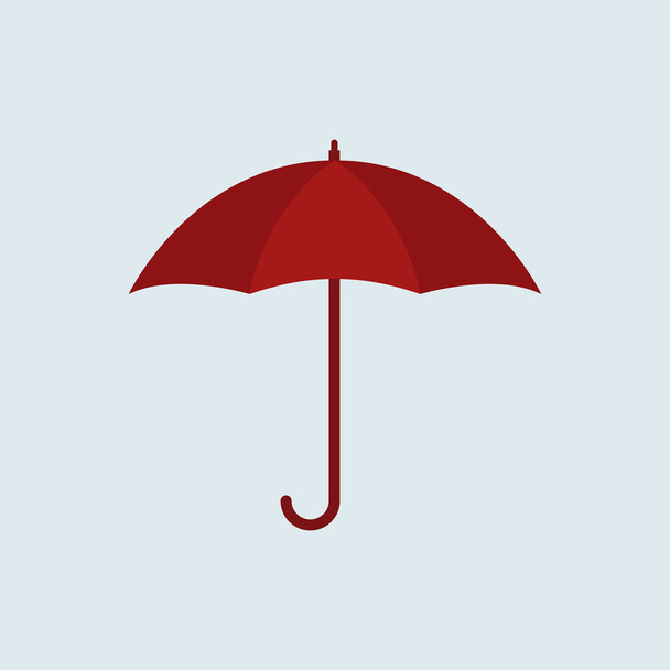 Regenschirm-Symbol auf weißem Hintergrund in flachem, schlichten Stil. Vektorsymbol - Vektor, Bild