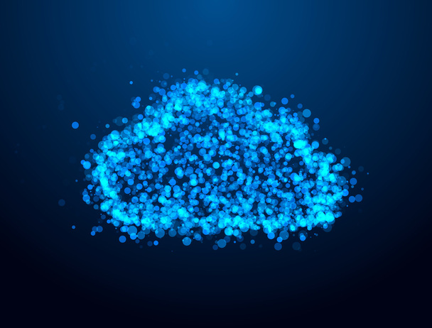 Nube azul bokeh como fondo
 - Foto, Imagen