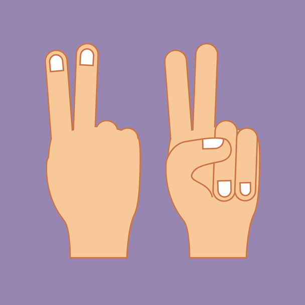 handen gebaar - Vector, afbeelding