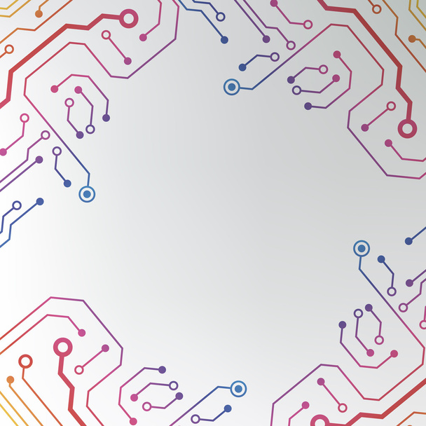 Schéma de circuit imprimé. technologie abstraite texture de carte de circuit hi-tech
 - Vecteur, image