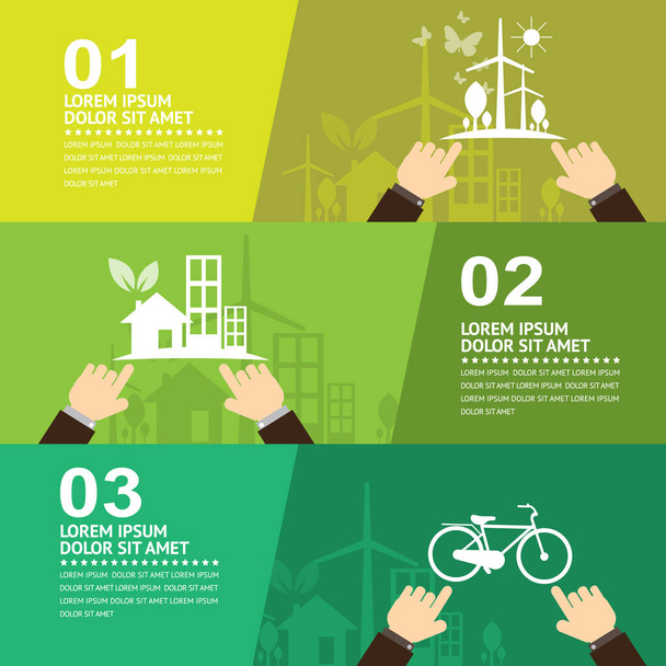 Environment. Let's Save the World Together  - Vector, Imagen