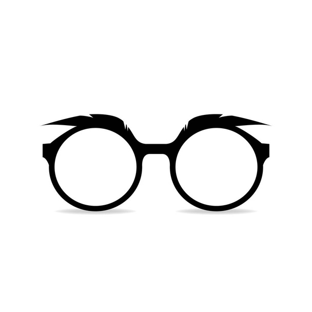 Szemüveg ikon vektor szemöldökkel. Napszemüveg Kép illusztráció - Vektor, kép