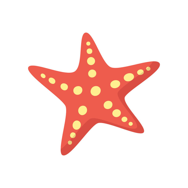 Starfish para elementos de design de verão. Estilo liso na moda para design gráfico, web-site. Stock Ilustração vetorial
. - Vetor, Imagem