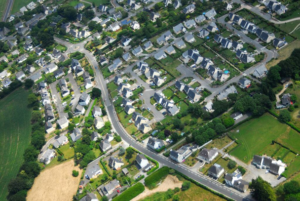Aerial view of Saint-Ave in Brittany  - Fotó, kép