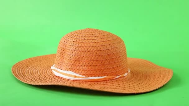slaměný klobouk otáčení - Záběry, video