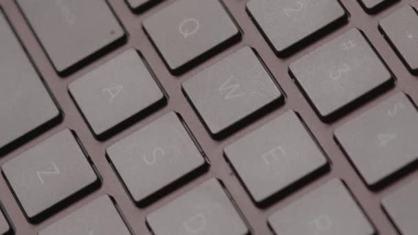 Primer plano del teclado portátil moderno
 - Metraje, vídeo