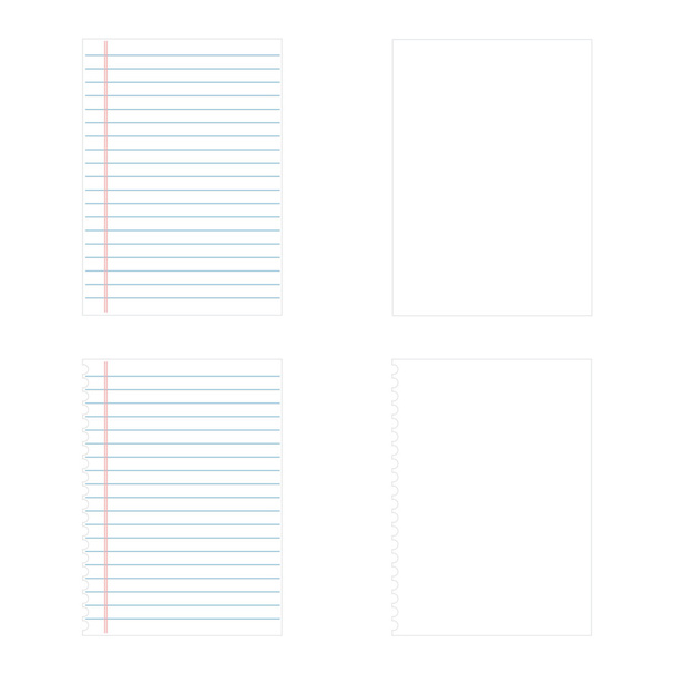 Nota di carta isolata su sfondo bianco
 - Vettoriali, immagini