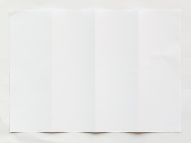 white textured sheet of paper folded - Photo, Image