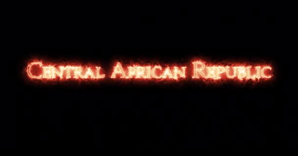 Orta Afrika Cumhuriyeti ateşle yazıldı. Döngü - Video, Çekim