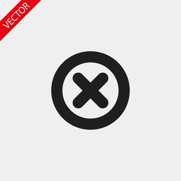 Red text vector icon 10 eps design illustration - Vector, Image