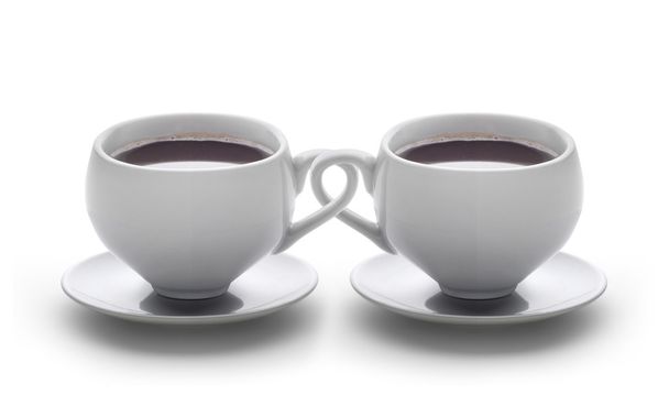 Coffee cups intertwined - Photo, Image