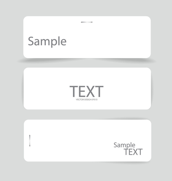 Set of various card notes, ready for your message. Vector illust - Διάνυσμα, εικόνα