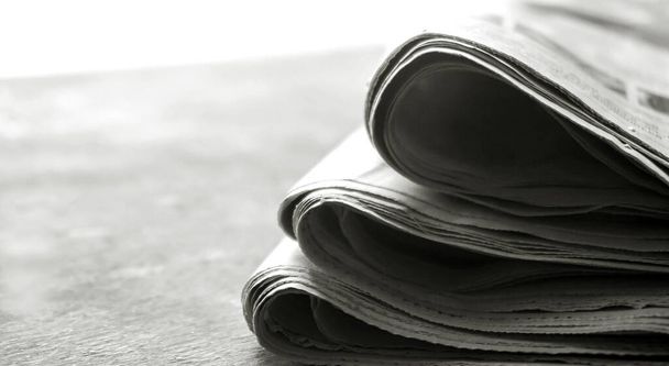  rolled up newspaper stack background - Photo, Image
