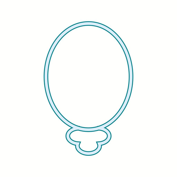 Unique Mirrors Vector Line Icon - Vector, Image