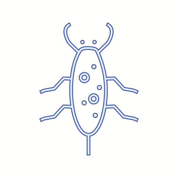Icona unica della linea vettoriale degli scarafaggi
 - Vettoriali, immagini