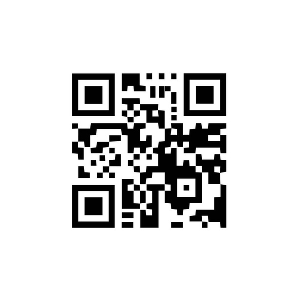 Black scan code icon for mobile. Qr code for checkout of product. Vector illustration. Eps 10. - Vector, Image