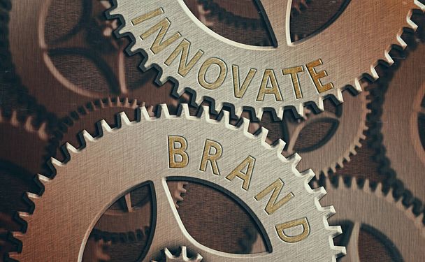 Textzeichen mit Innovate Brand. Konzeptfoto von Bedeutung für innovative Produkte, Dienstleistungen und mehr. - Foto, Bild
