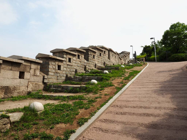 Korean Traditional Architecture Castle Wall - Photo, Image