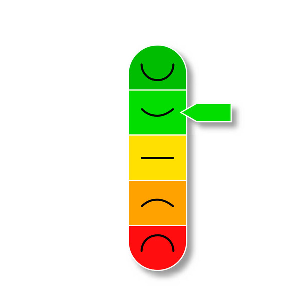 Happy-O-Meter for web site - Vector, Image