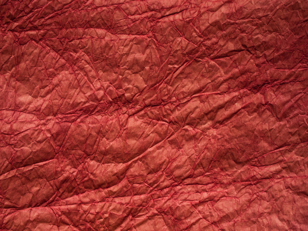 červené zmačkaný papír textury - Fotografie, Obrázek