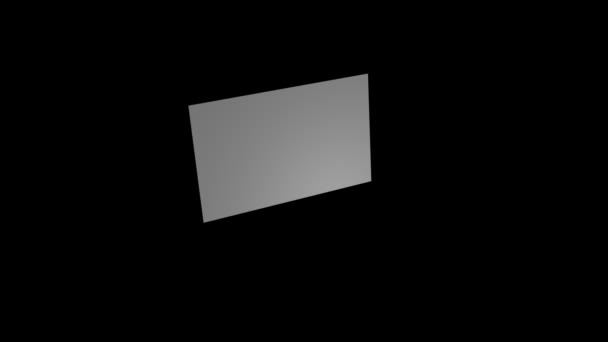 Retângulo torcer aleatoriamente animação 3d no fundo preto
 - Filmagem, Vídeo