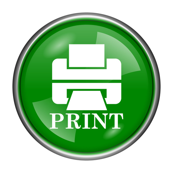 Printer with word PRINT icon - Photo, Image