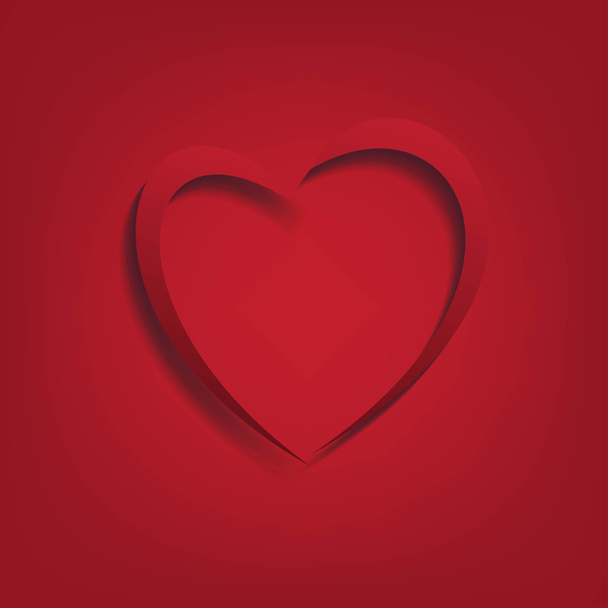 Coração vermelho
 - Vetor, Imagem