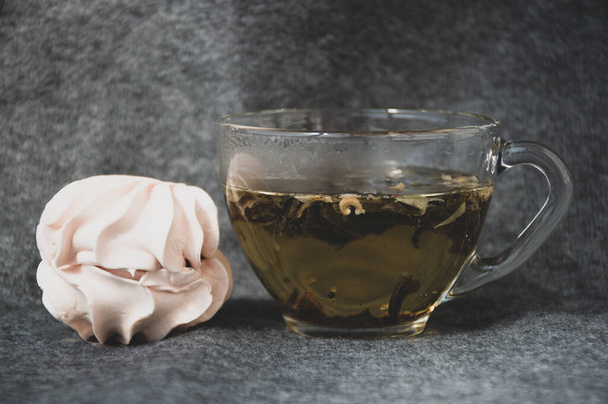 cup of leaf tea and zephyr - Zdjęcie, obraz