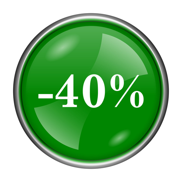 40 percent discount icon - Photo, Image