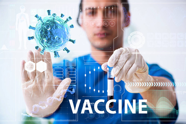 コロナウイルス｜covid-19ワクチン開発コンセプト - 写真・画像