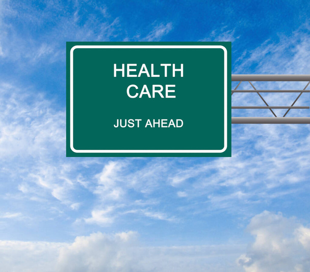 Road Sign to health care - Photo, Image