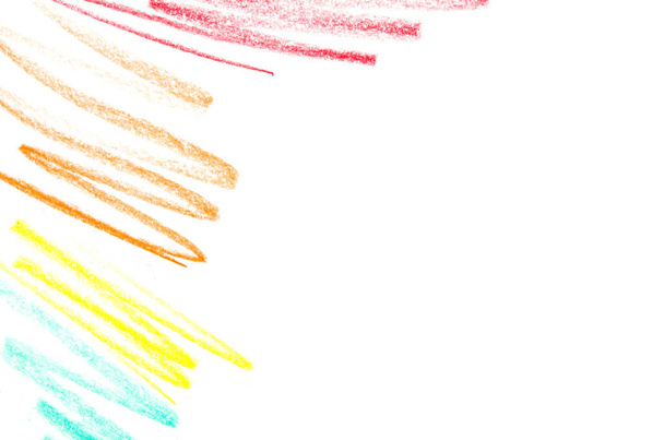 抽象的な色鉛筆スクリブルの背景。-画像 - 写真・画像