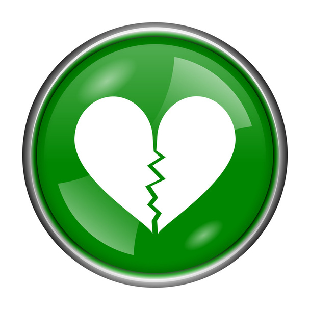 Icono del corazón roto - Foto, Imagen
